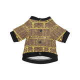 Egypt Hieroglyphics Pattern Print Design 03 All Over Print Pet Dog Round Neck Fuzzy Shirt