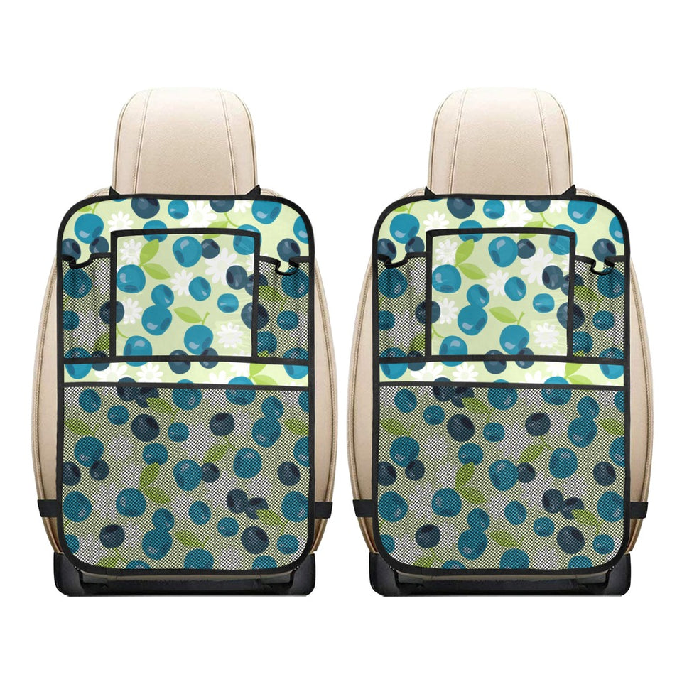 blueberry flower pattern Car Seat Back Organizer