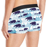 polar bear winter snow pattern Men's All Over Print Boxer Briefs Men's Underwear