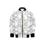 Rabbit cloud Pattern Kids' Boys' Girls' Bomber Jacket