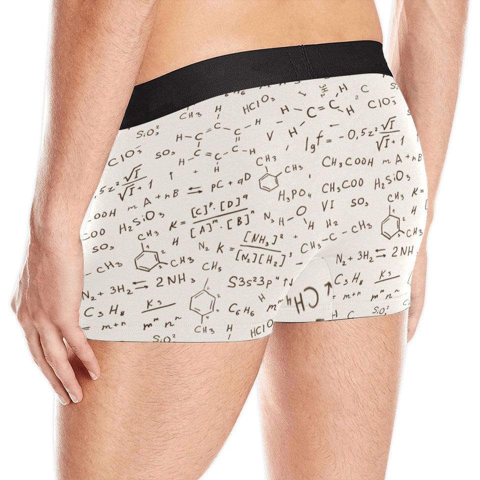 Chemistry Periodic Table Pattern Print Design 04 Men's All Over Print Boxer Briefs Men's Underwear