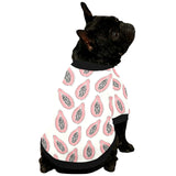 papaya pattern All Over Print Pet Dog Round Neck Fuzzy Shirt