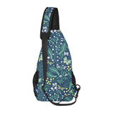 butterfly leaves pattern All Over Print Chest Bag