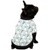 Cute Penguin pattern All Over Print Pet Dog Round Neck Fuzzy Shirt