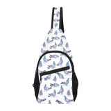 Pigeon Pattern Print Design 03 All Over Print Chest Bag