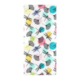 Dragonflies ginkgo leaves pattern Beach Towel