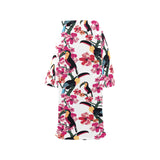Toucan flower design pattern Blanket Robe with Sleeves
