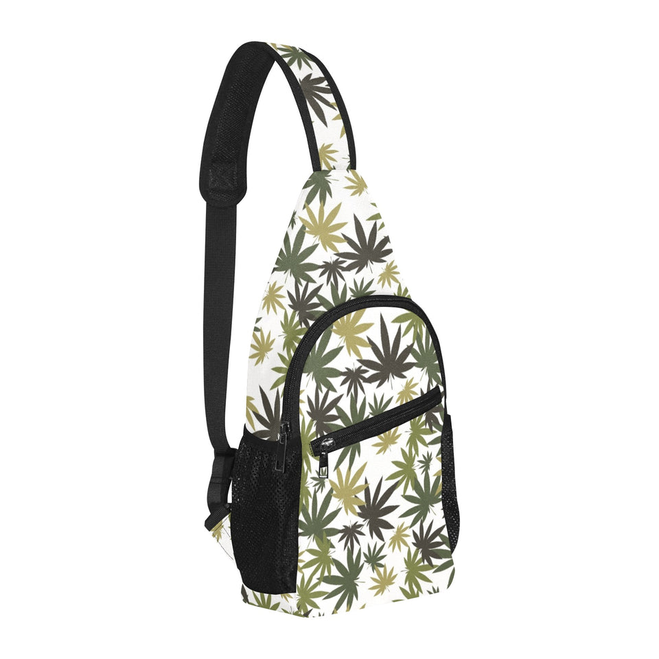 Canabis Marijuana Weed Pattern Print Design 05 All Over Print Chest Bag