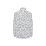 arabic star pattern Women's Long Sleeve Polo Shirt