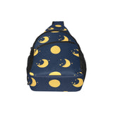 Moon star pattern All Over Print Chest Bag