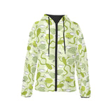 Cute frog dragonfly pattern Women's Padded Hooded Jacket