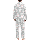 Rabbit cloud Pattern Men's Long Pajama Set