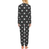 Piano Pattern Print Design 05 Women's All Over Print Pajama Set