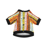 Egypt Hieroglyphics Pattern Print Design 01 All Over Print Pet Dog Round Neck Fuzzy Shirt