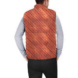 Wood Printed Pattern Print Design 03 Men's Padded Vest