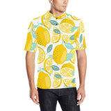 lemon design pattern Men's All Over Print Polo Shirt