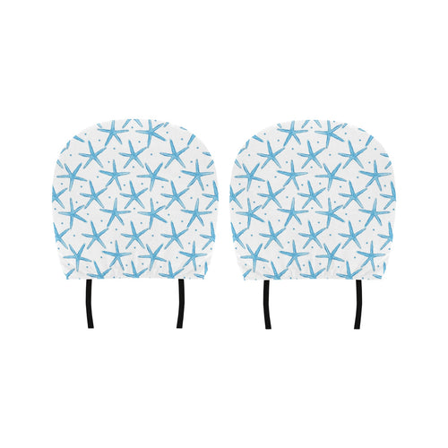 Watercolor starfish pattern Car Headrest Cover