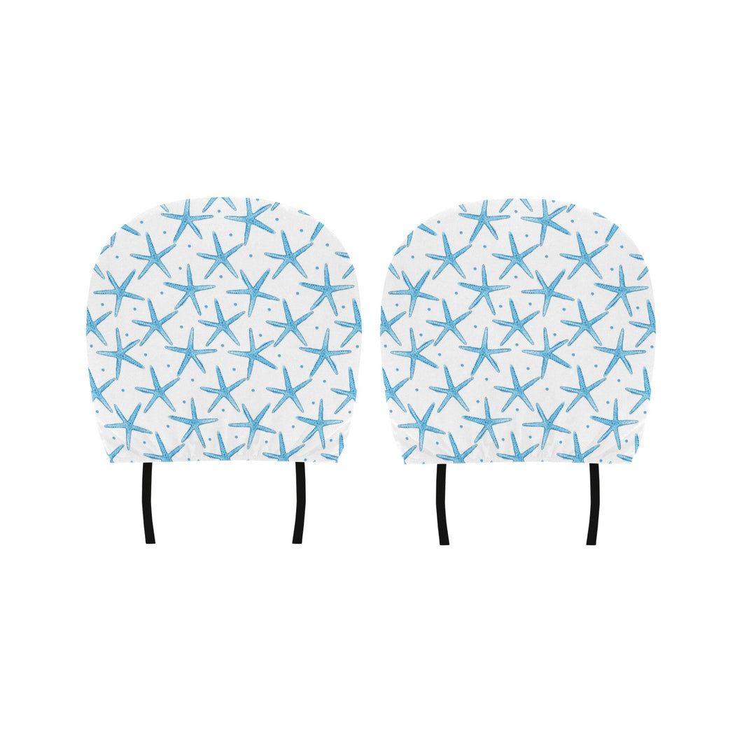 Watercolor starfish pattern Car Headrest Cover