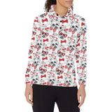 Yorkshire Terrier Pattern Print Design 04 Women's Long Sleeve Polo Shirt