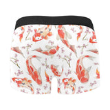 Watercolor Koi Fish Carp Fish pattern Men's All Over Print Boxer Briefs Men's Underwear
