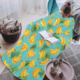 Banana Palm Leaves pattern background Blanket Robe with Sleeves