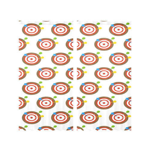Darts Pattern Print Design 04 Gauze Curtain