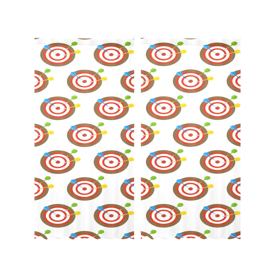Darts Pattern Print Design 04 Gauze Curtain