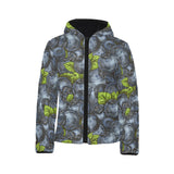 blueberry pattern Kids' Boys' Girls' Padded Hooded Jacket
