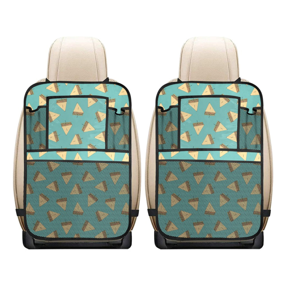Sandwich Pattern Print Design 03 Car Seat Back Organizer