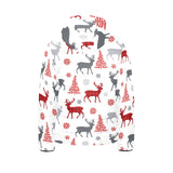 Deer tree snowflakes chrismas pattern Kids' Boys' Girls' Padded Hooded Jacket