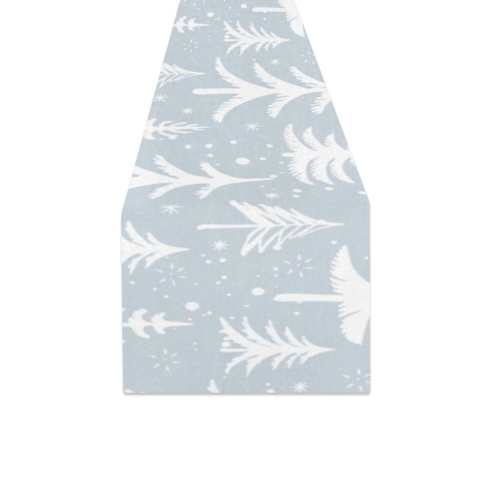 Christmas tree winter forest pattern Table Runner
