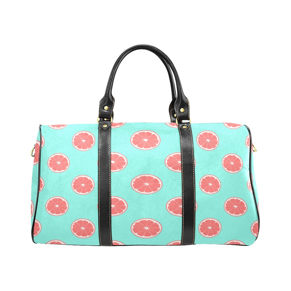 Grapefruit green background Travel Bag