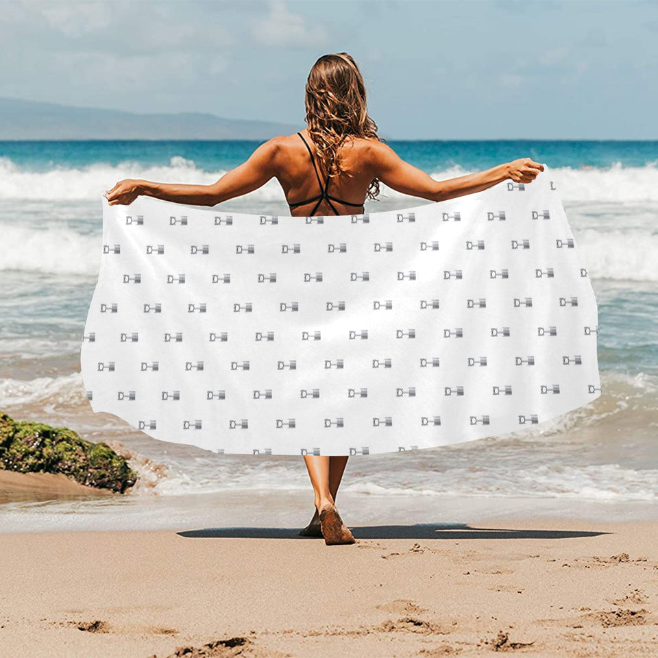 Engine Piston Background Pattern Print Design 01 Beach Towel
