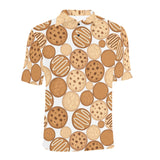 Various cookie pattern Men's All Over Print Polo Shirt