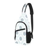 nautical steering wheel chain All Over Print Chest Bag