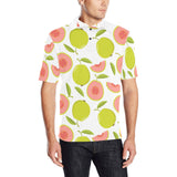 Guava pattern Men's All Over Print Polo Shirt