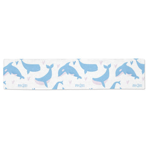 Blue whale pattern Table Runner