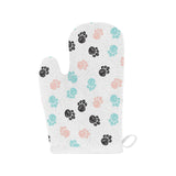 Dog Paws Pattern Print Design 04 Heat Resistant Oven Mitts