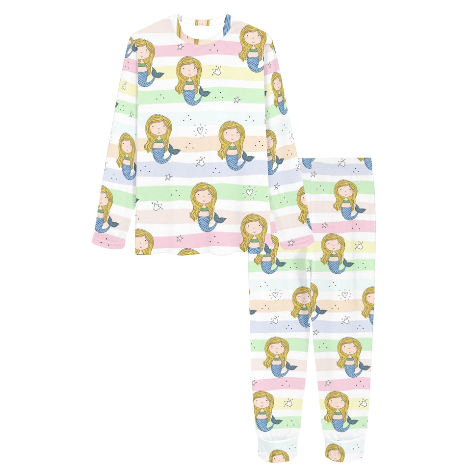 Cute hand drawn mermaid Women's All Over Print Pajama Set