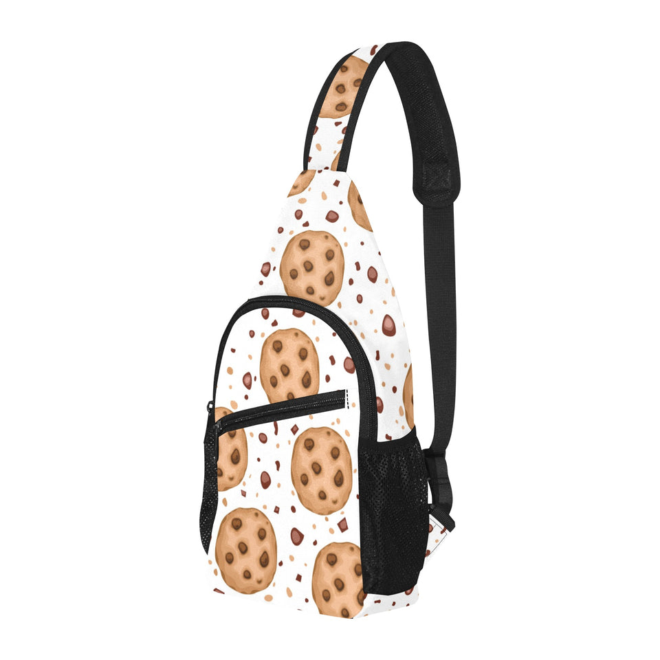 chocolate chip cookie pattern All Over Print Chest Bag