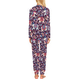 Elephant indian style ornament pattern Women's All Over Print Pajama Set