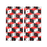 Dice Pattern Print Design 02 Gauze Curtain