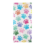 Dog Paws Pattern Print Design 01 Beach Towel