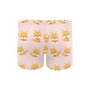 Cute shiba inu dog pattern Men's Swimming Trunks