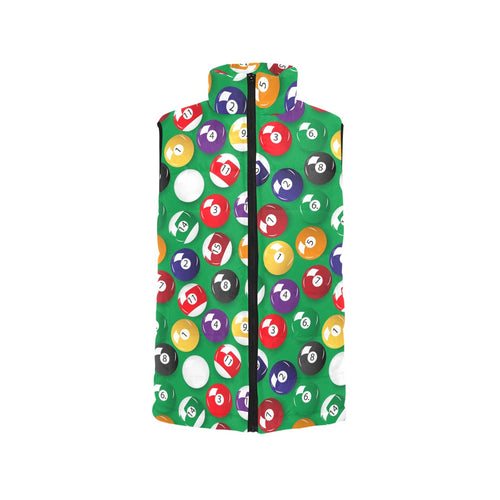 Billiard Ball Pattern Print Design 02 Men's Padded Vest