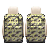 Ostrich Pattern Print Design 04 Car Seat Back Organizer