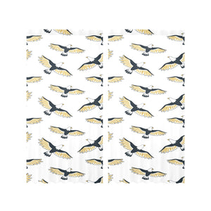 Eagle Pattern Print Design 03 Gauze Curtain