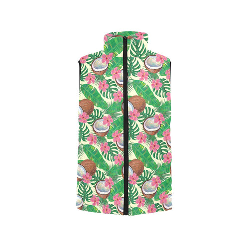 Coconut Pattern Print Design 01 Men's Padded Vest