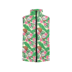 Coconut Pattern Print Design 01 Men's Padded Vest