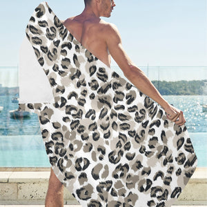 Leopard skin print pattern Beach Towel